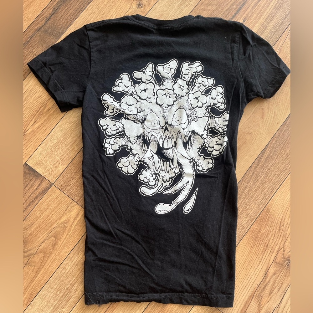American Apparel Black Tee with Graphic Design US S